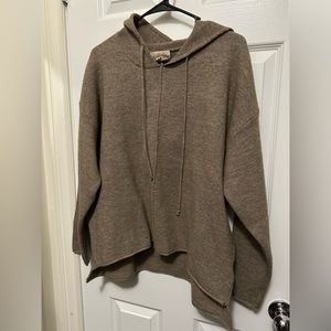 LISTICLE hooded sweatshirt and cropped wide leg lounge set